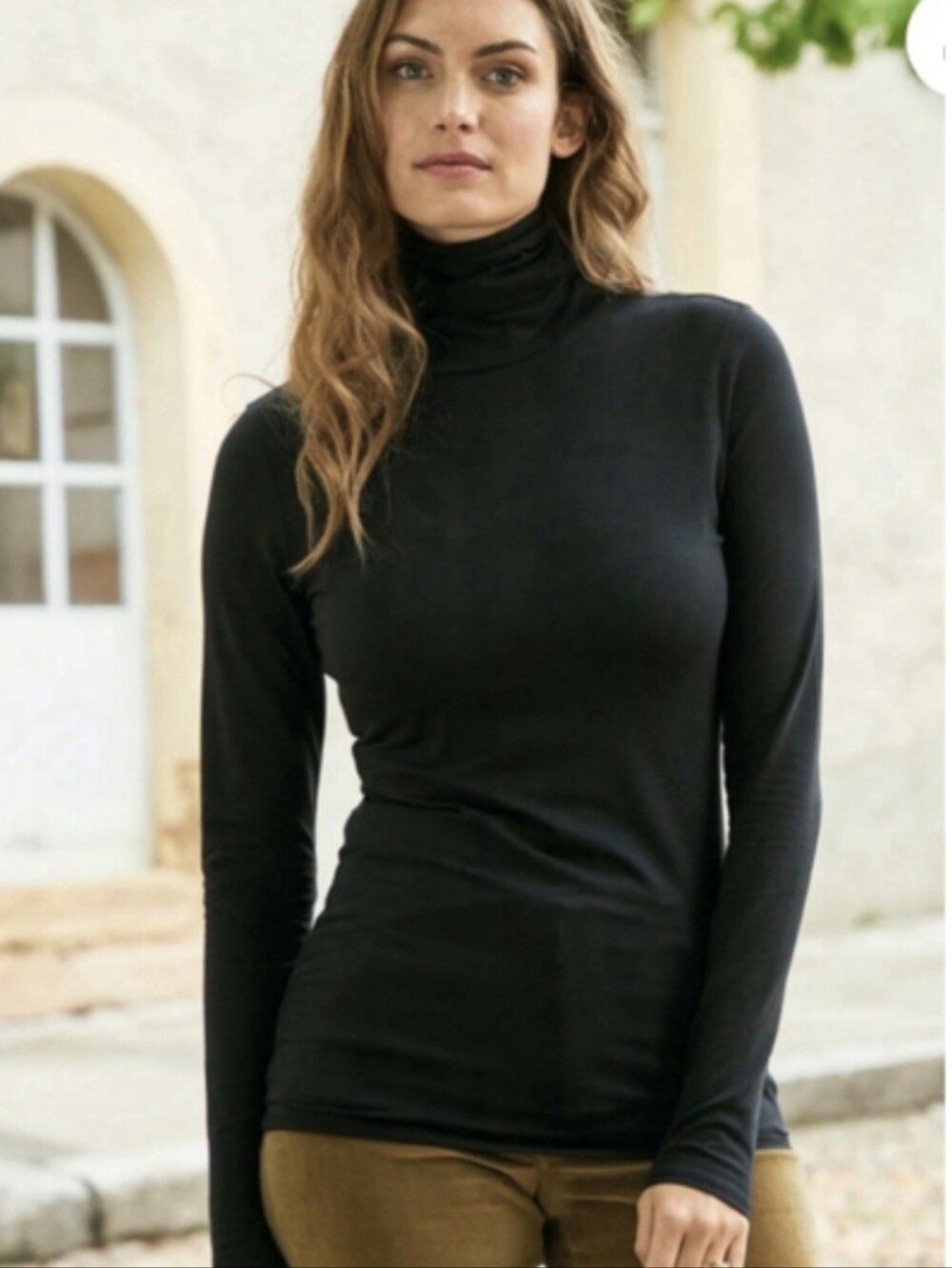 Peruvian Connection Pima Cotton Lightweight Minimalist Extreme Turtleneck S
